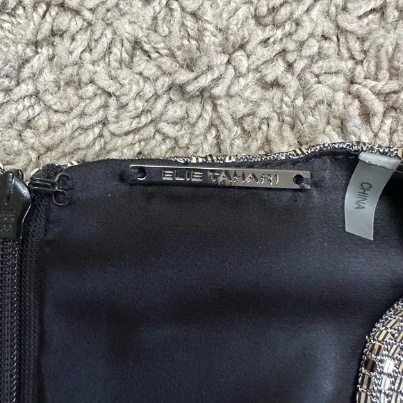 Elie Tahari Sequin Twist Cocktail Dress - Picture 10 of 13